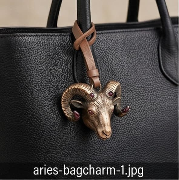 Aries Zodiac Keychain cum Bag Charm