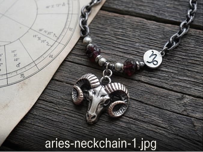 Aries Zodiac Pendant Neckchain – Gold Plated