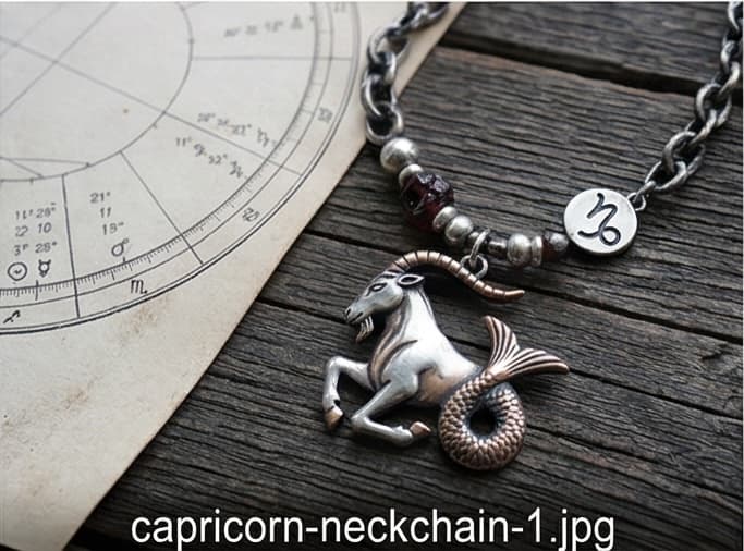 Capricorn Zodiac Pendant Neckchain – Silver