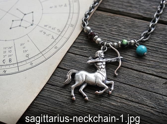 Sagittarius Zodiac Pendant Neckchain – Gold Plated