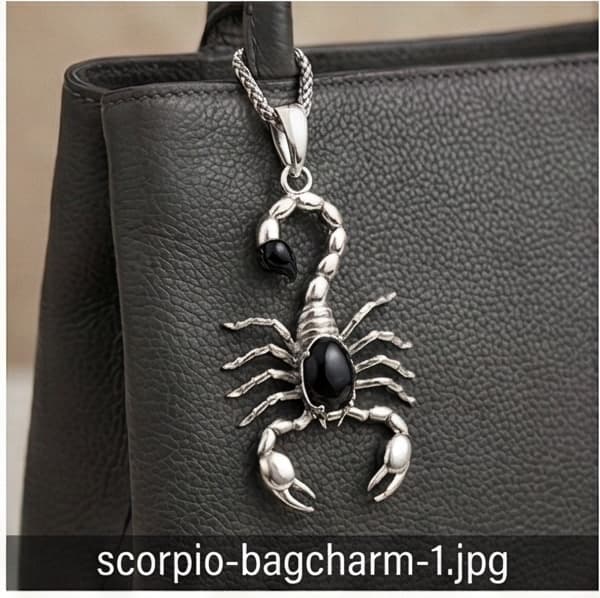 Scorpio Zodiac Keychain cum Bag Charm